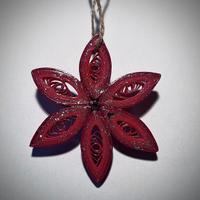 Addobbi Natalizi fiore semplice - Fatto a mano