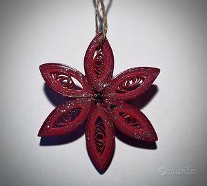 Addobbi Natalizi fiore semplice - Fatto a mano