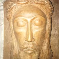 Volto di Gesù Cristo in legno