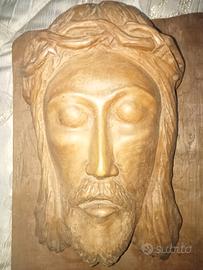 Volto di Gesù Cristo in legno