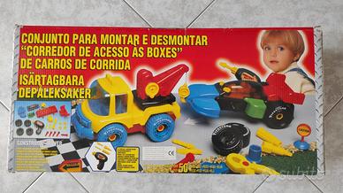 Set costruzione camion gru e auto