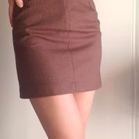 minigonna marrone quadretti piazza italia