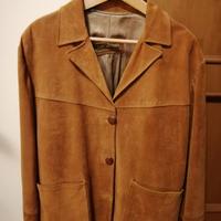 Giacca in pelle scamosciata