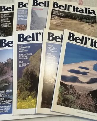 rivista Bell'Italia  anni 1986/1987