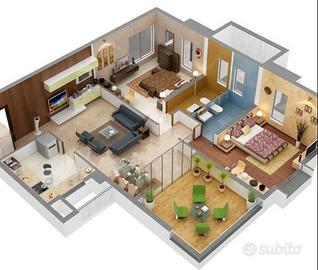 Trilocale a Seregno terrazzo-due posti auto