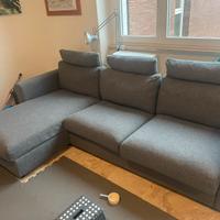 Divano letto con penisola griggio Ikea Vimle