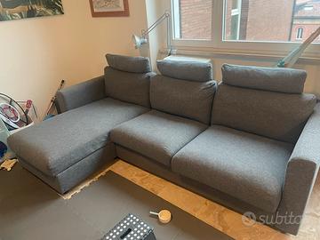 Divano letto con penisola griggio Ikea Vimle