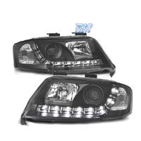 FARI AUDI A6 4B 97-99 LUCE DIURNA REALE SFONDO NER
