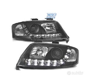 FARI AUDI A6 4B 97-99 LUCE DIURNA REALE SFONDO NER