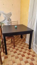 VENDUTO - Tavolo quadrato allungabile IKEA wengè