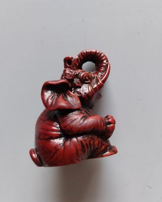 Elefantino Feng Shui in resina dura