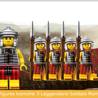 5x Minifigures Serie 6 Soldato Romano Lego 8827