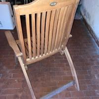 Sedia x esterni mod Amalfi teak