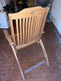 Sedia x esterni mod Amalfi teak
