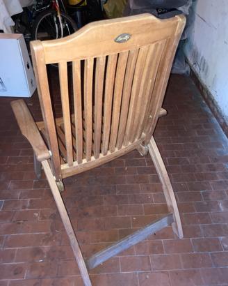 Sedia x esterni mod Amalfi teak