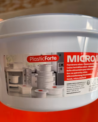 Fiambrera micro rotonda 1L PlasticForte