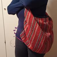 grande borsa di tessuto