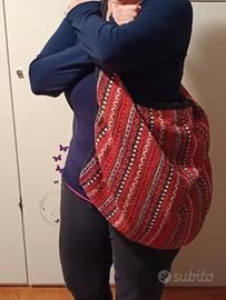 grande borsa di tessuto