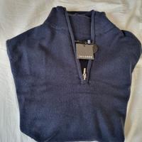 Maglione blu cerniera, nuovo, taglia M, da 59 a 27