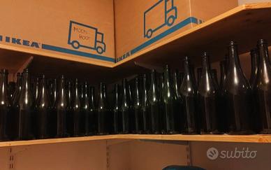 Lotto bottiglie vino vuote