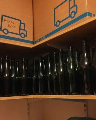 Lotto bottiglie vino vuote
