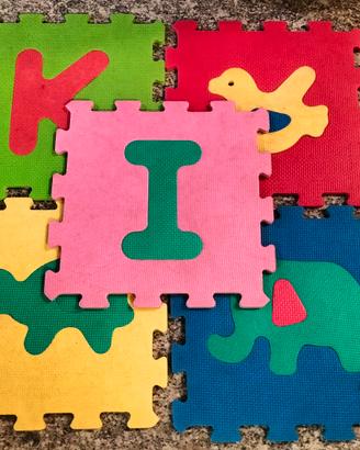 Tappeto puzzle gomma 28pz