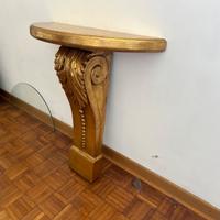 Consolle mobiletto dorato