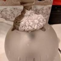 Lampadario vintage decorato in stile Shabby  