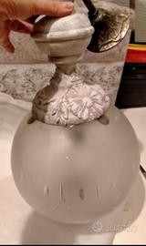 Lampadario vintage decorato in stile Shabby  