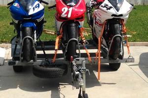 Carrello portamoto Pedretti 3 moto stradali