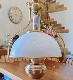 lampadario in ottone stile "Vecchia america'
