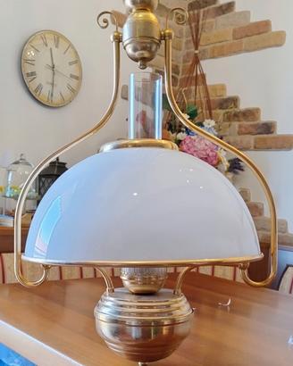 lampadario in ottone stile "Vecchia america'