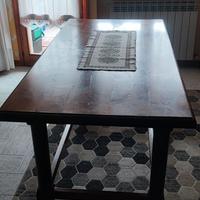 TAVOLO ARTIGIANALE PER CUCINA/SALONE RUSTICO