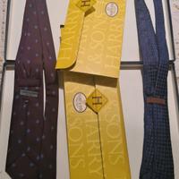 2 cravatte Harry & son Cagliari come nuove