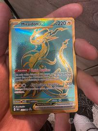 Carta Pokemon Miraidon EX 243/091 GOLD