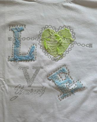 Maglietta bianca Love Yourself