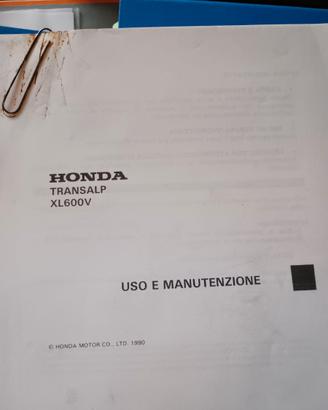 Honda Transalp Manuali Officina e uso Manutenzione