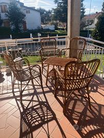 Set da giardino  vimini