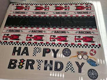 Set Festa Racing Tovaglia Striscione  Decorazioni 
