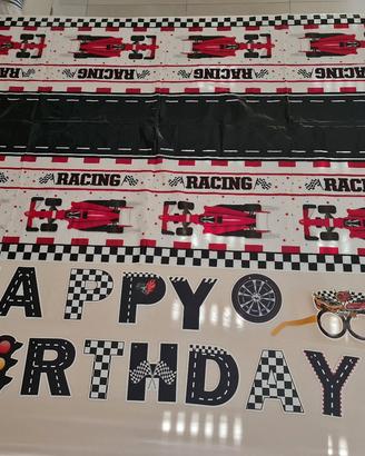 Set Festa Racing Tovaglia Striscione  Decorazioni 