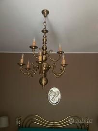 Elegante lampadario vintage  6 luci scenografico