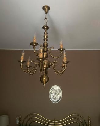 Elegante lampadario vintage  6 luci scenografico