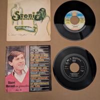 2 Vinili 45 - Adriano Celentano; Gianni Morandi