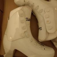 Pattini da ghiaccio anni 80 donna vintage bianchi