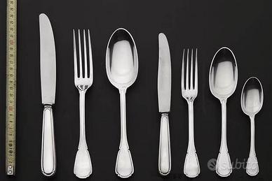 Servizio da sei posate alpacca argentato