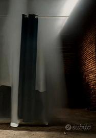 Tende nere con anelli 140x210 + bastoni e attacchi