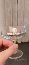 Calici Rosso Antico anni '70. Bicchieri A. Lucano