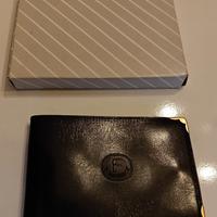 PORTA ASSEGNI FANTONI colore nero, in vera pelle