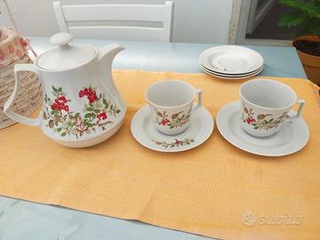 Servizio tazze e teiera vintage Germania Herreberg