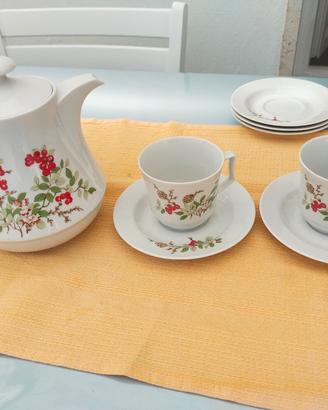 Servizio tazze e teiera vintage Germania Herreberg